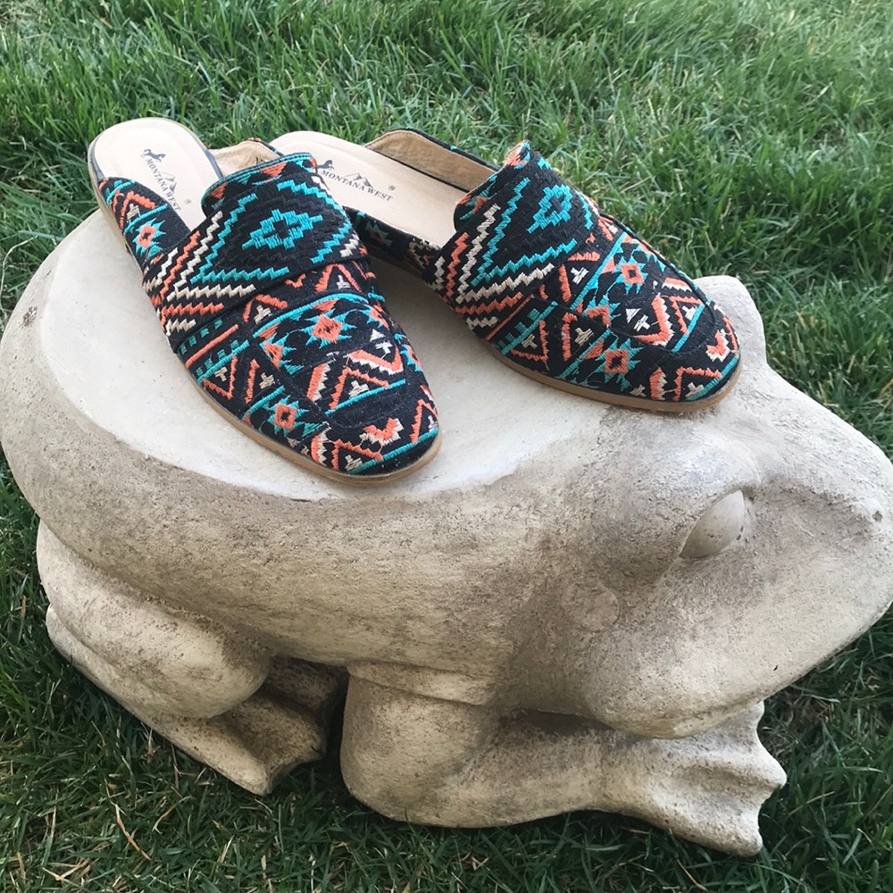 WESTERN STYLE MULES -fabric- Mountain West
